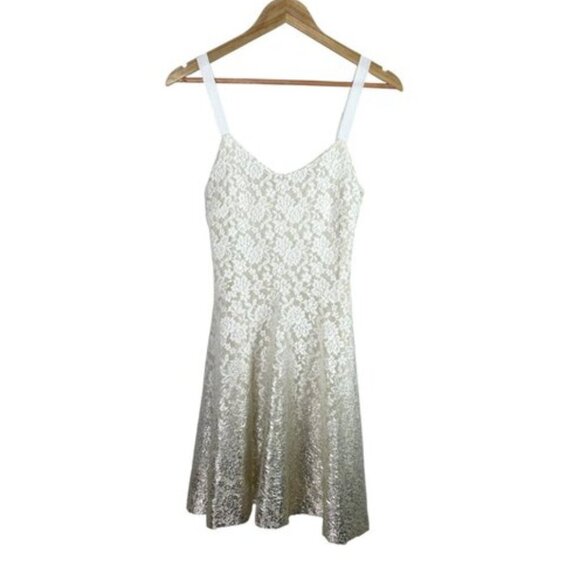 FREE PEOPLE OMBRE FOIL LACE DRESS - Picture 7 of 9